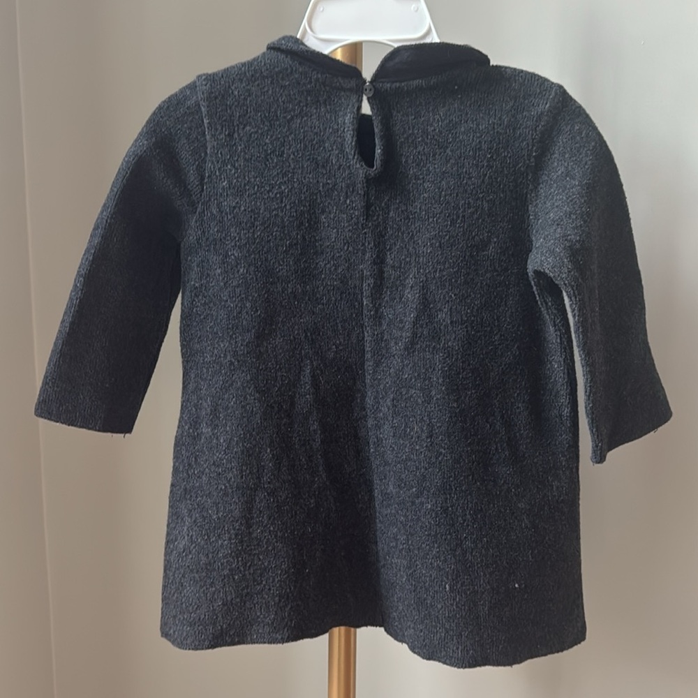 Zara Baby Girls Embroidered Bug & Dragonfly Knit Dress - Size 18-24M - Picture 5 of 8